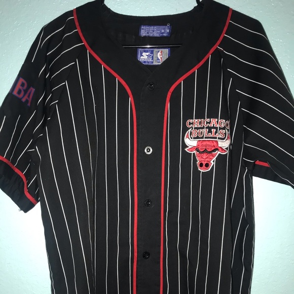 Maillot Vintage Starter Chicago Bulls - Années 90 - Taille L - Rouge - Occasion